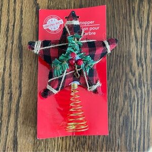 FREE Mini Christmas Tree Plaid Buffalo Check Star Topper❤️🎄